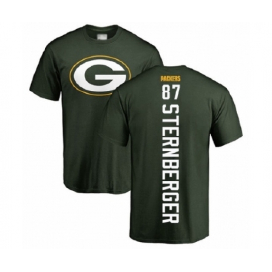 Football Green Bay Packers #87 Jace Sternberger Green Backer T-Shirt