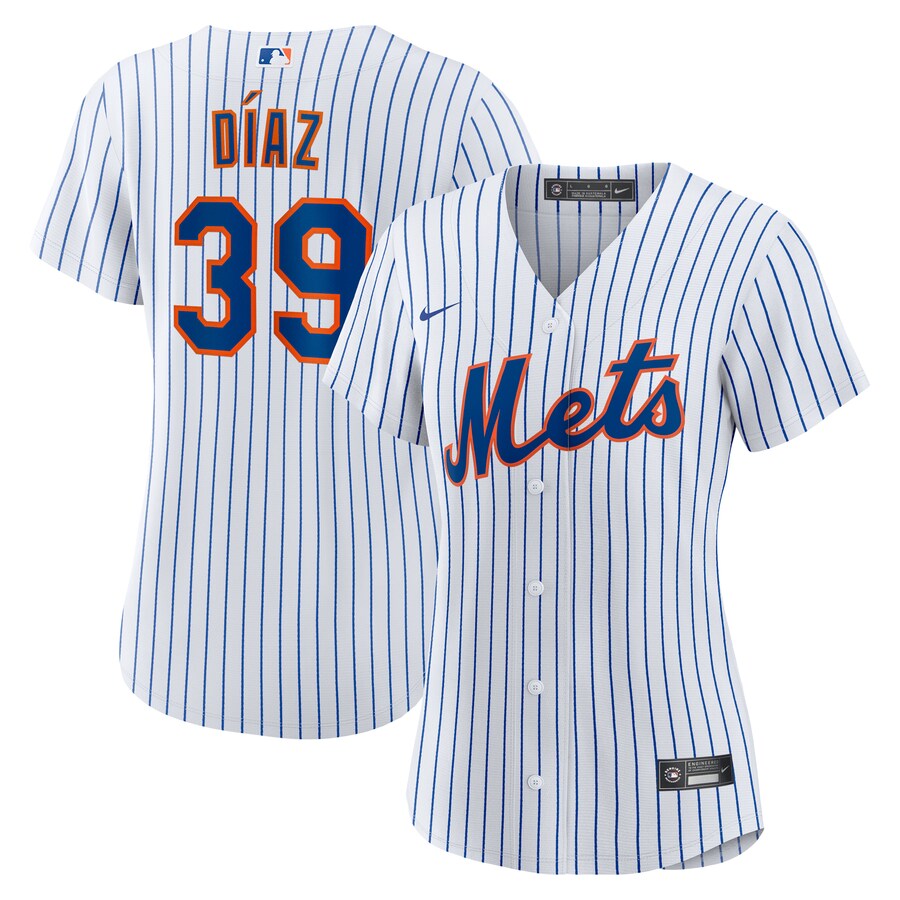 Women's New York Mets Edwin Díaz Nike White Home Replica Jersey