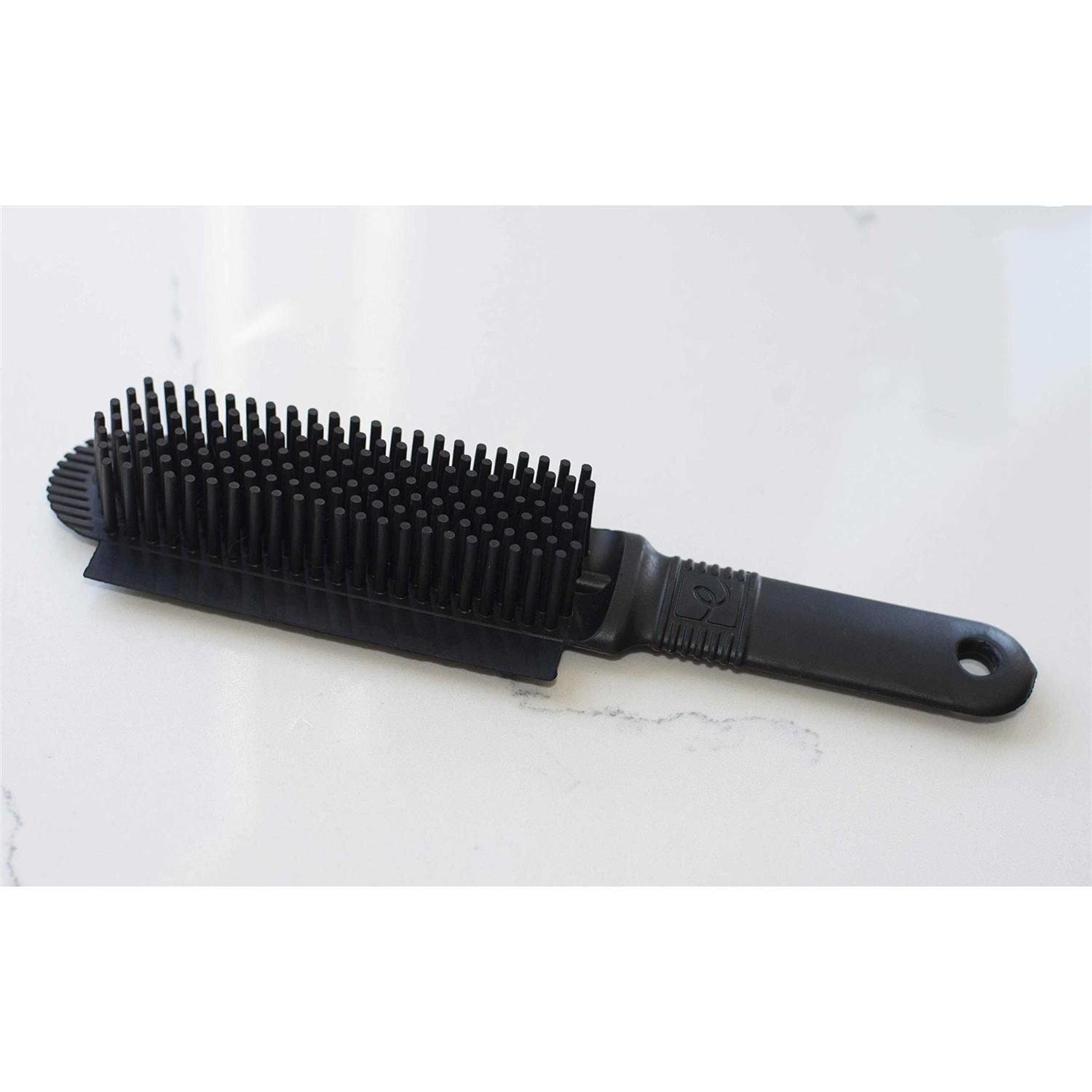 FURemover Plus, Rubber Pet Hair Remover Brush, Black with Gentle Bristles for Grooming Dogs and Cats