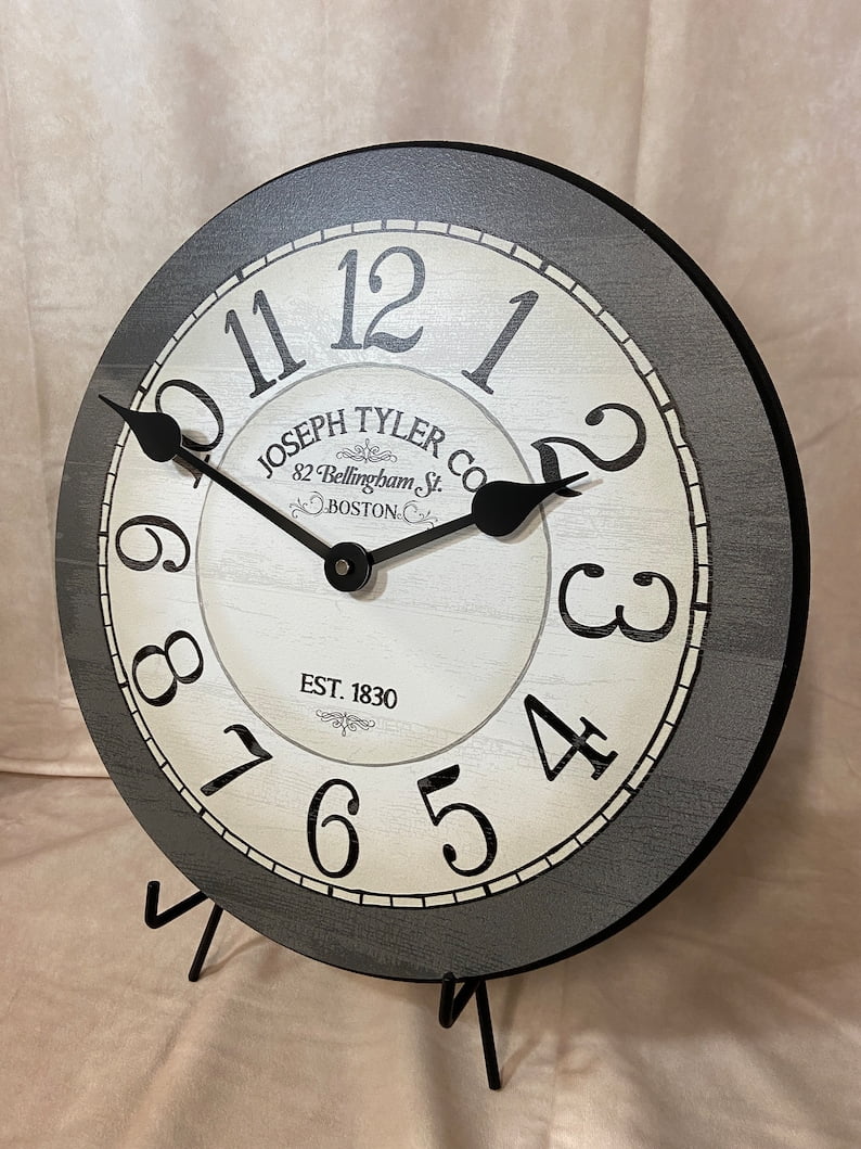 Bellingham Gray Hanging Wall Clock High Quality Beautiful Crisp lasting color | Round Shape - Curated Treasures Market