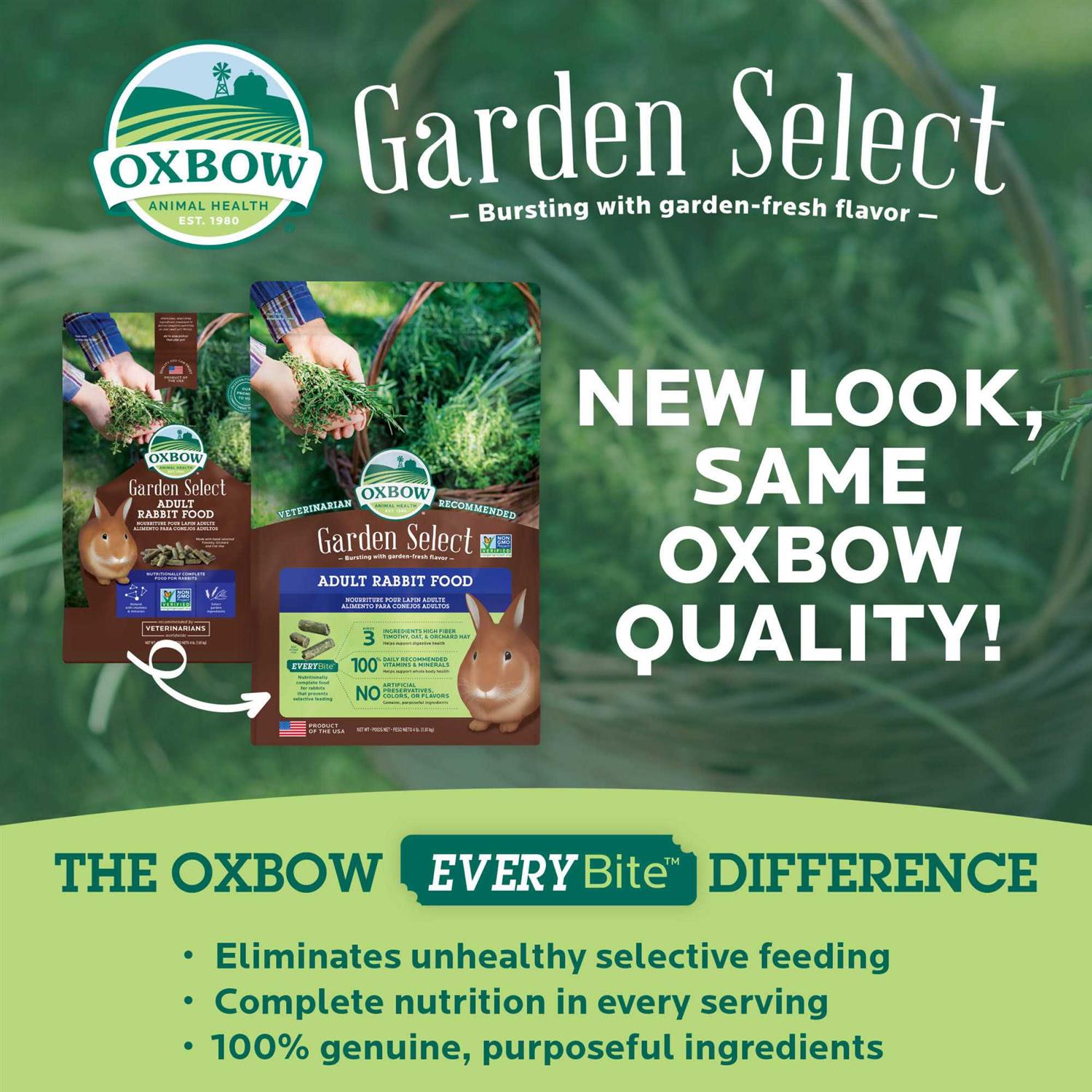Oxbow Garden Select Adult Rabbit Food