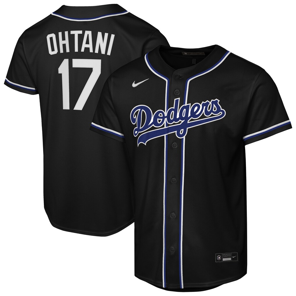 Youth Los Angeles Dodgers Shohei Ohtani Nike Black Fashion Replica Player Jersey