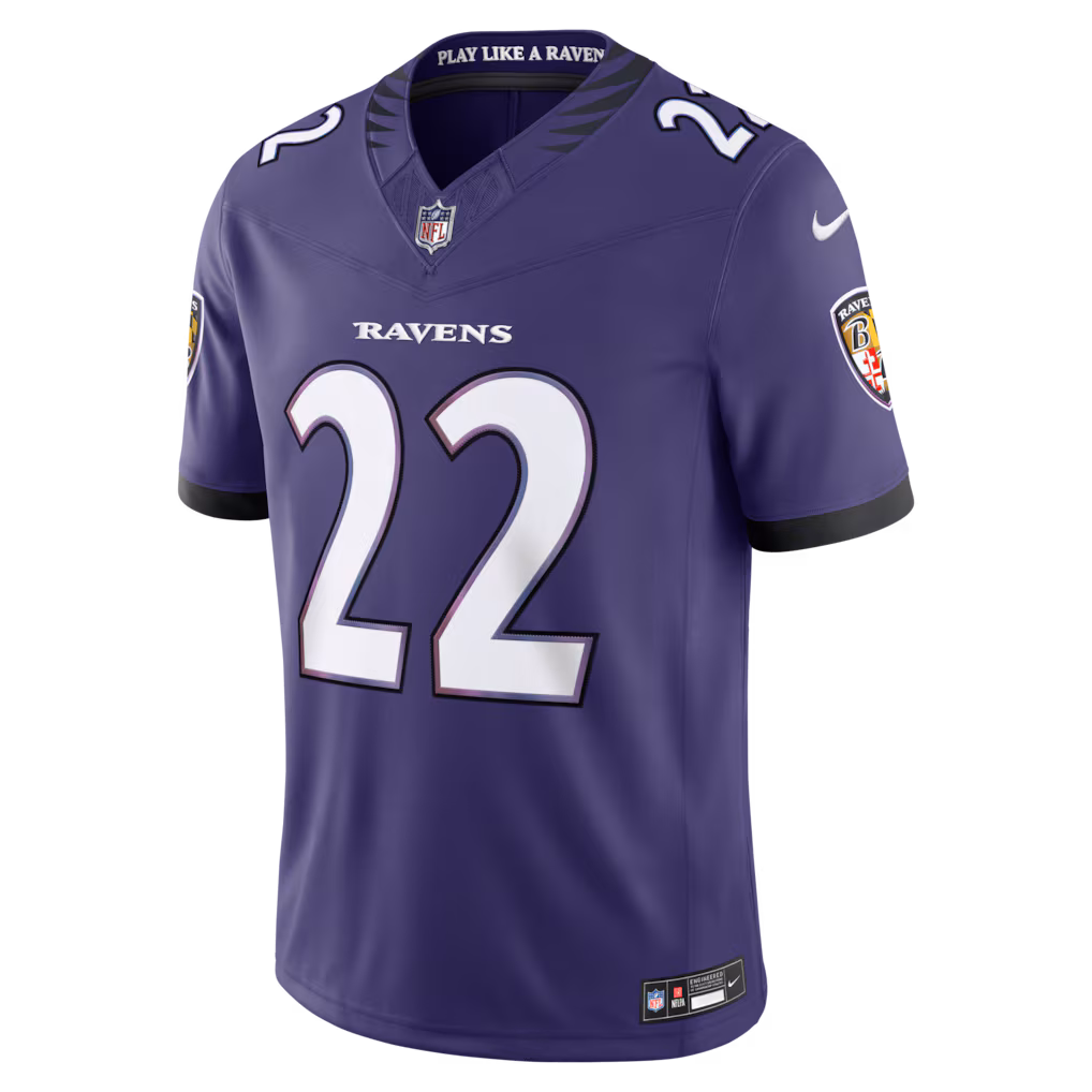 Men's Baltimore Ravens Derrick Henry Nike Purple Team Vapor F.U.S.E. Stitched Limited Jersey