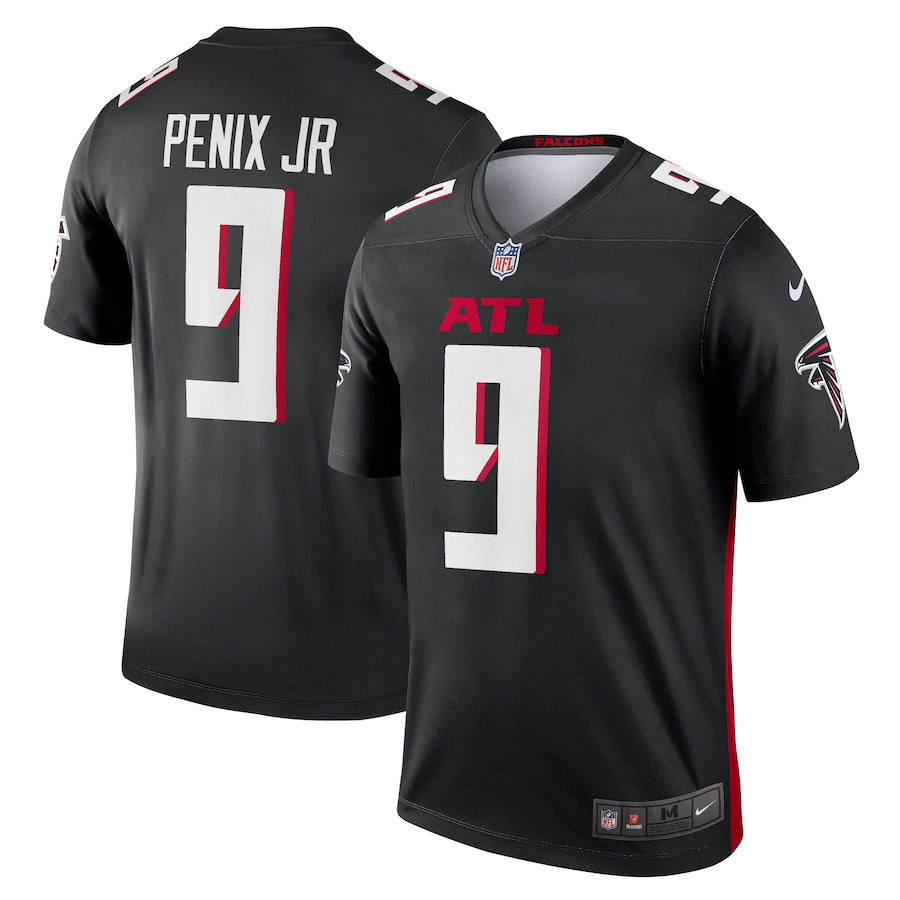 Men's Atlanta Falcons Michael Penix Jr. Nike Black Legend Player Performance Top