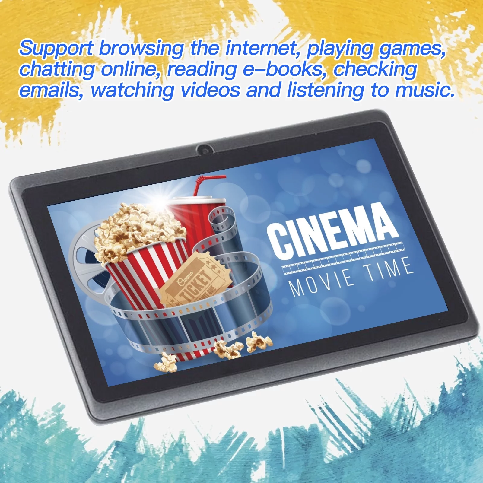 Tablet,Tablet Android Inch Tablet Processor Wifi Version Tablet Quad-core Camera Entertainment Android Quad-core Dual Entertainment Hine Children Version Zsem Entertainment Nebublu Tablet 7 - Curated Treasures Market