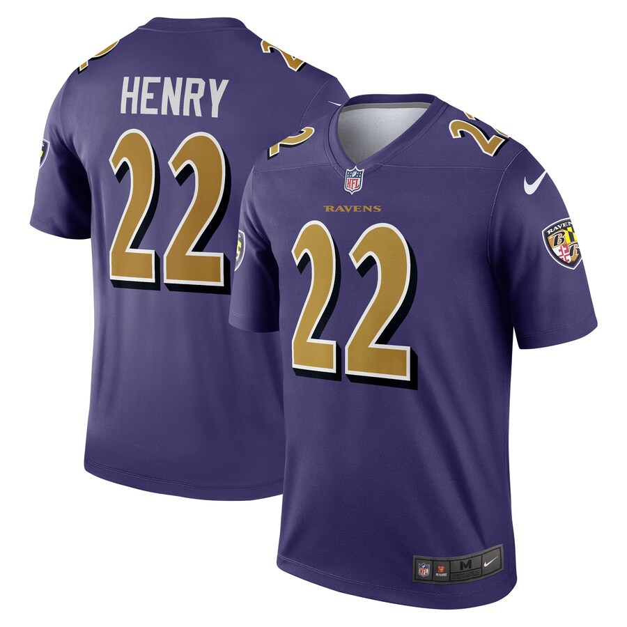 Men's Baltimore Ravens Derrick Henry Nike Purple Alternate Legend Jersey