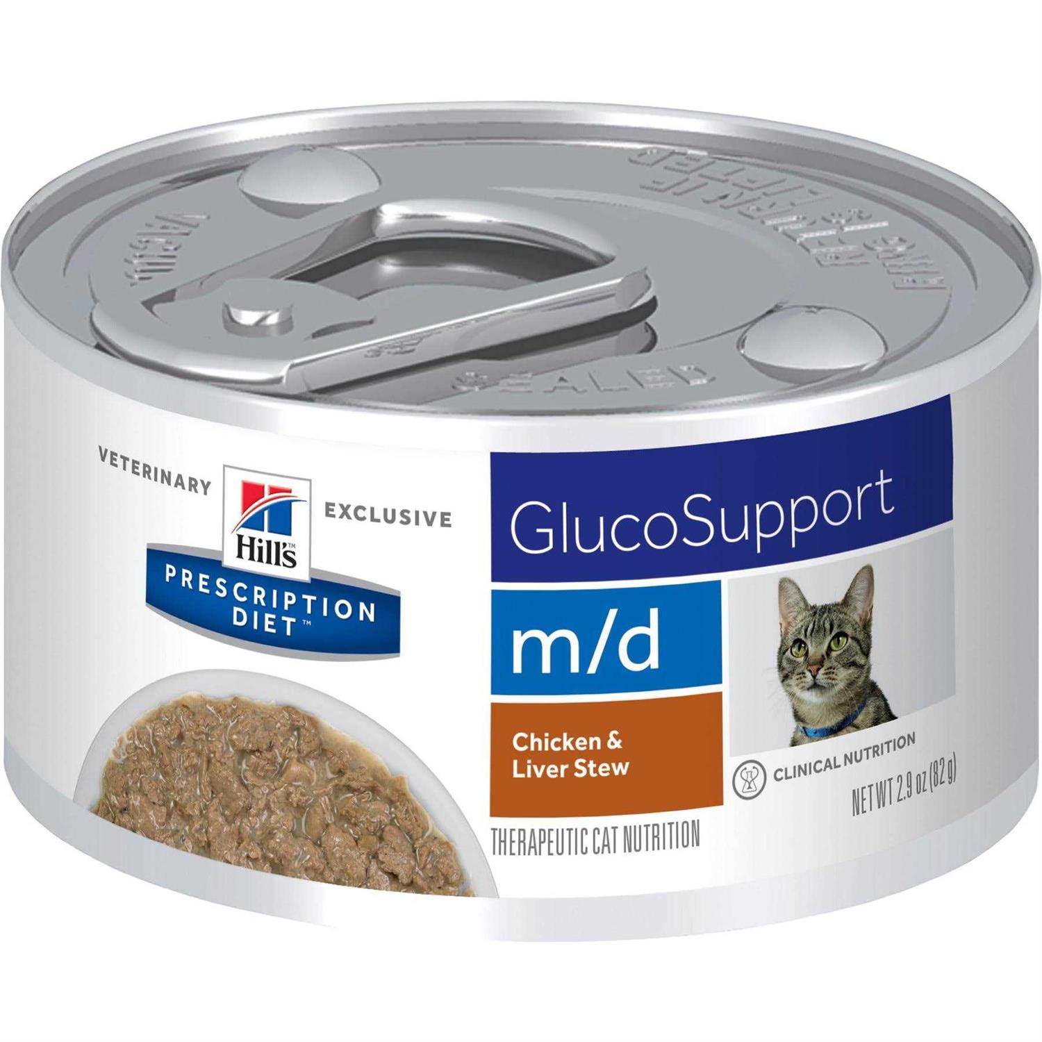 Hill’s Prescription Diet m/d GlucoSupport Chicken & Liver Stew Canned Cat Food