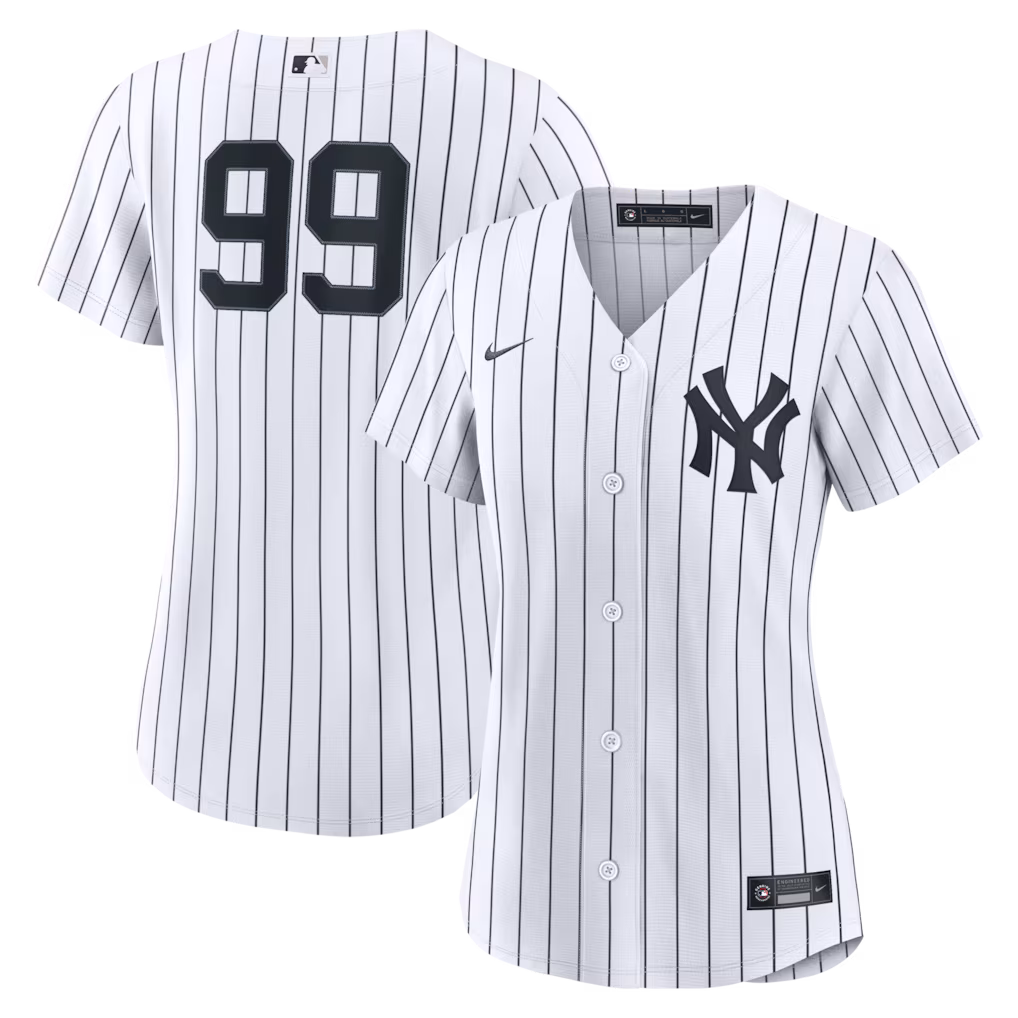 Women's New York Yankees Aaron Judge Nike White Home Replica Jersey
