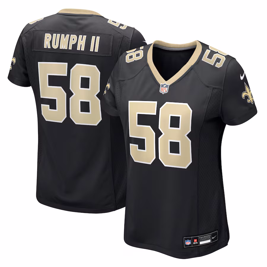 Women's New Orleans Saints Chris Rumph II Nike Black Team Game Jersey