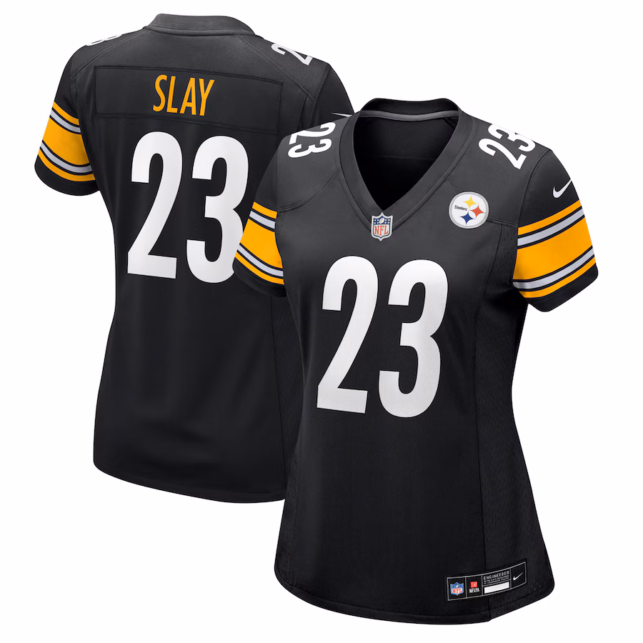 Women's Pittsburgh Steelers Darius Slay Nike Black Team Game Jersey