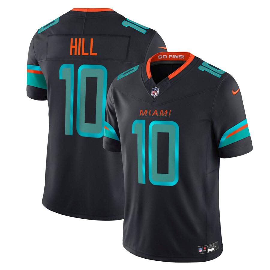 Men's Miami Dolphins Tyreek Hill Nike Pitch Blue 2025 Rivalries Collection Limited Jersey