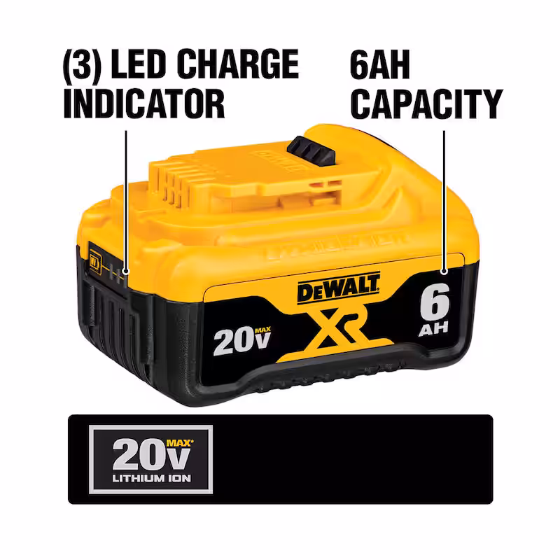 20V MAX XR Premium Lithium-Ion 6.0Ah Battery Pack