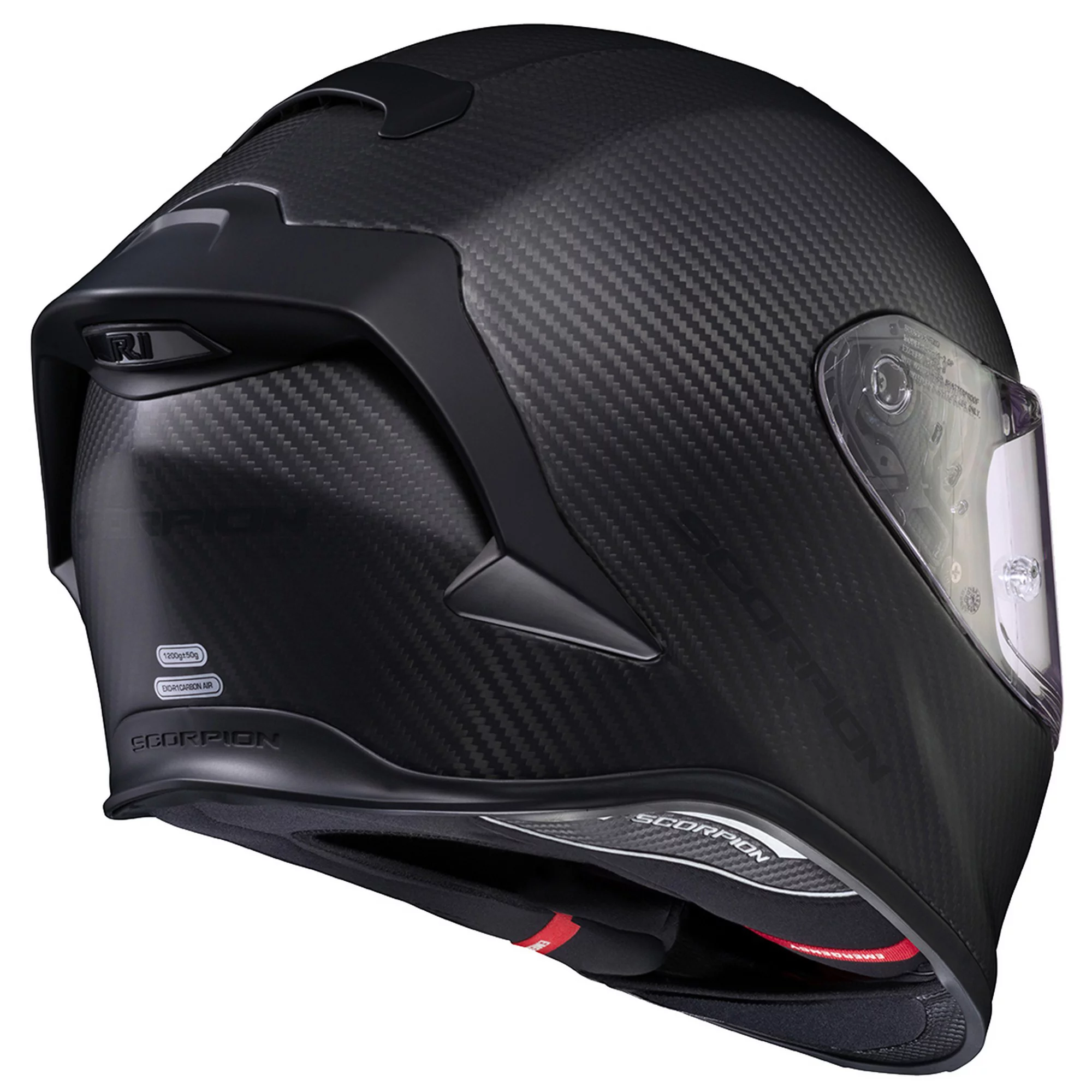 Scorpion EXO-R1 Air Carbon Motorcycle Helmet Matte Black XS - Curated Treasures Market