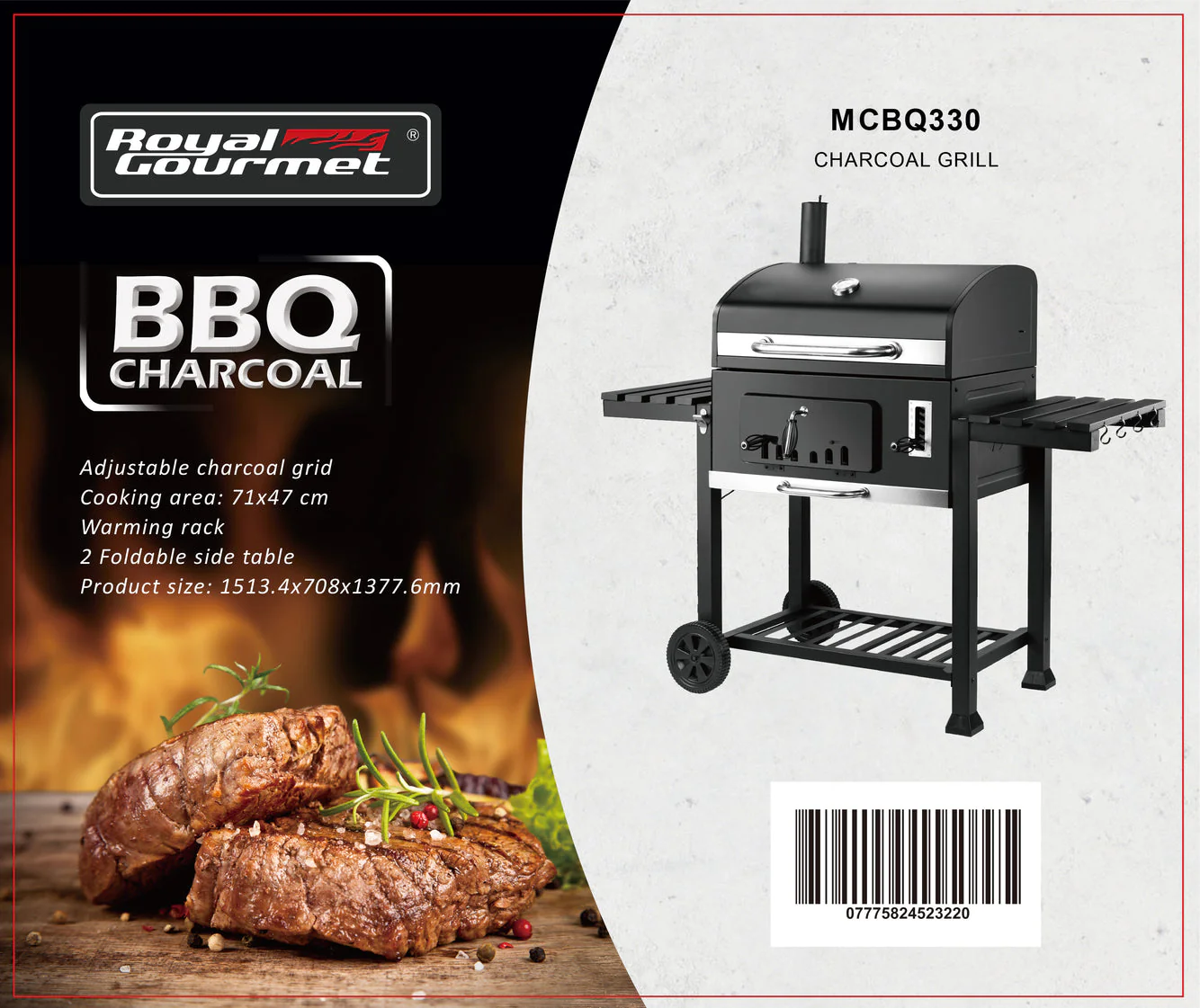 Charcoal Barbecue 330