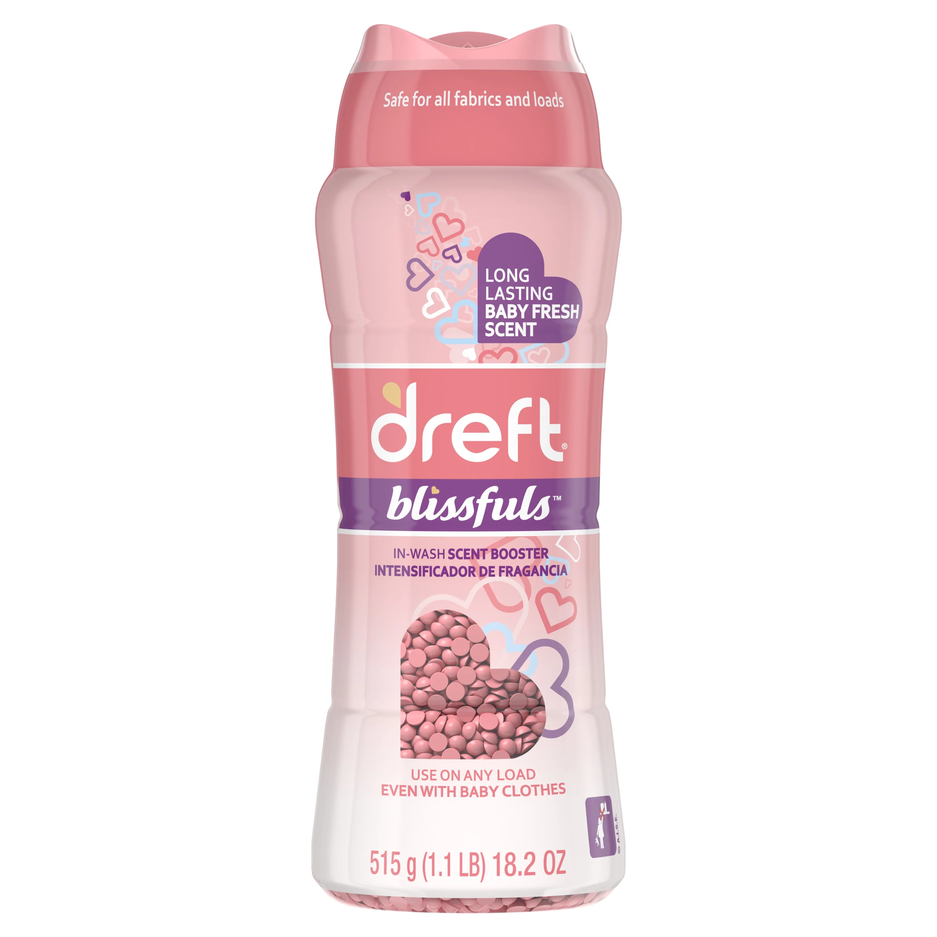 Dreft Blissfuls Laundry Scent Booster Beads, Baby Fresh Scent, 18.2 oz - Curated Treasures Market