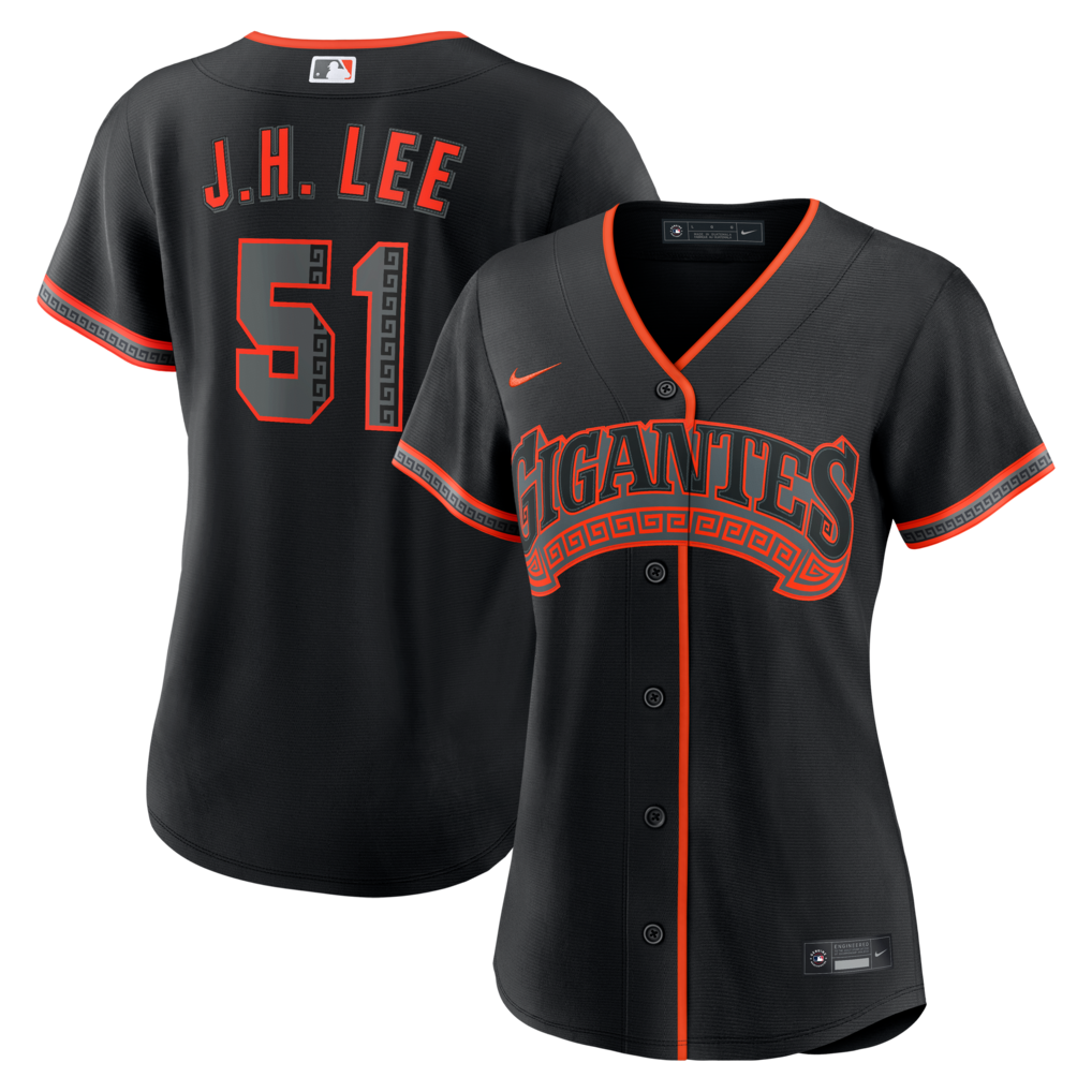 Women's San Francisco Giants Jung Hoo Lee Nike Black Alternate Replica Jersey