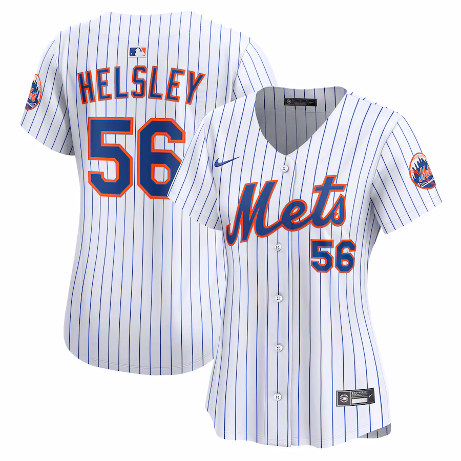 Women's New York Mets Ryan Helsley Nike White Home Limited Player Jersey