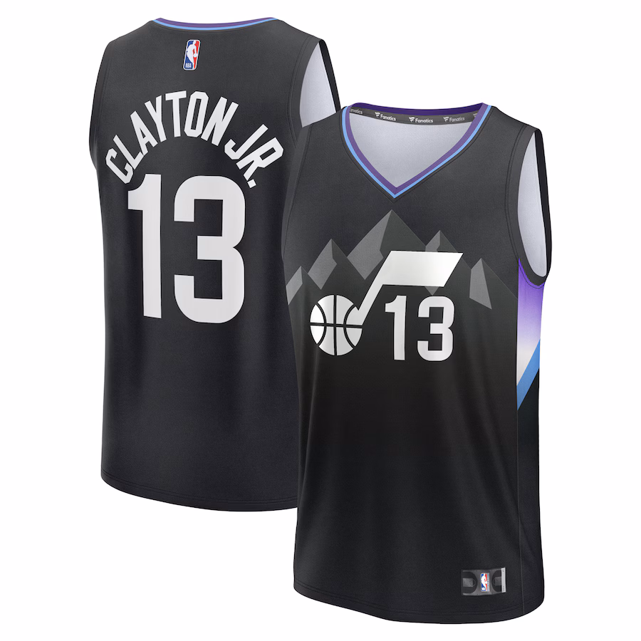 Men's Utah Jazz Walter Clayton Jr. Fanatics Black Fast Break Replica Player Jersey - Statement Edition