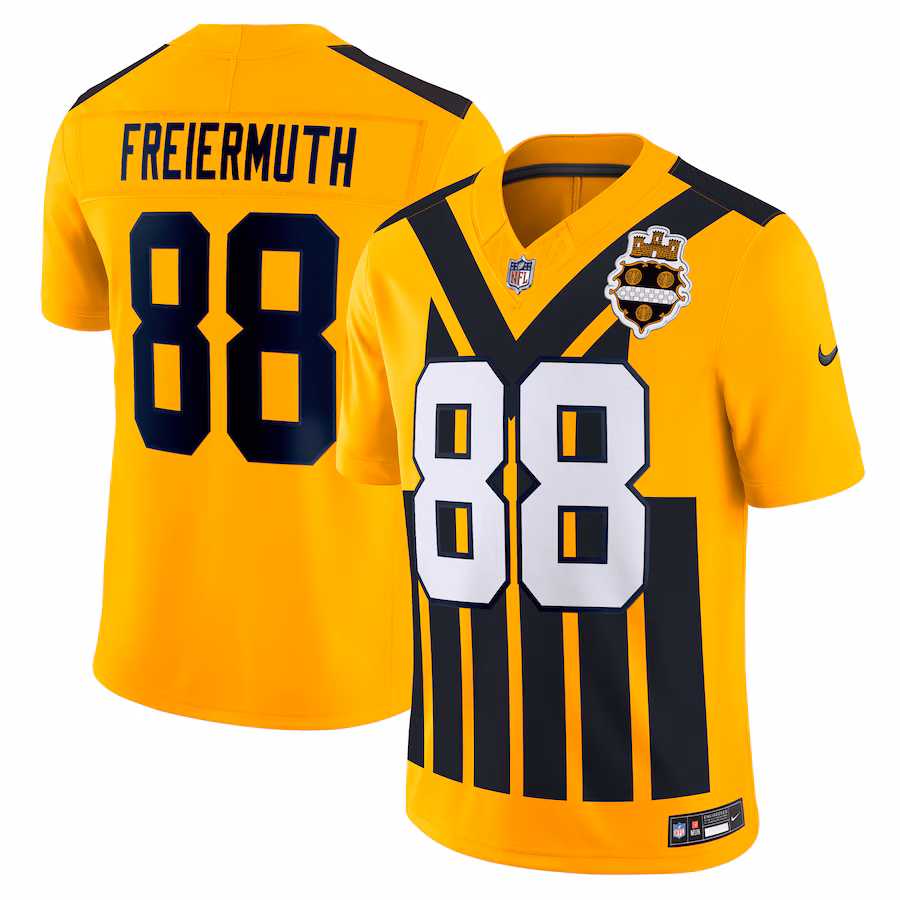 Men's Pittsburgh Steelers Pat Freiermuth Nike Gold Alternate Vapor F.U.S.E. Limited Jersey