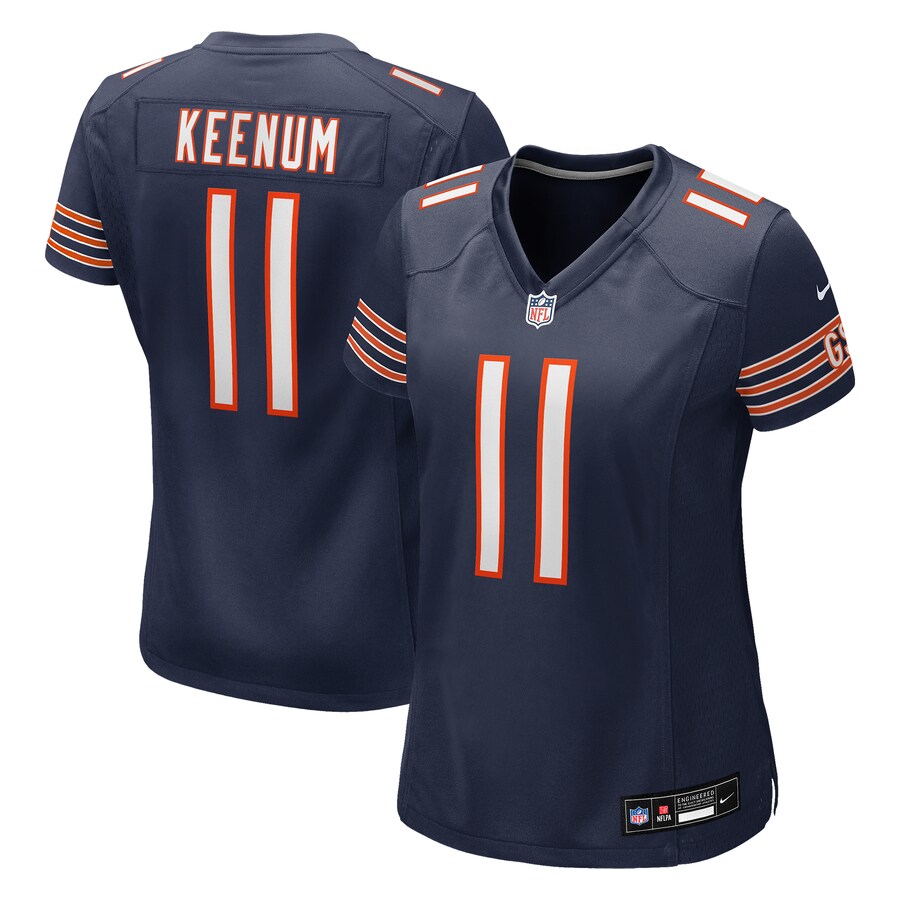 Women's Chicago Bears Case Keenum Nike Navy Team Game Jersey