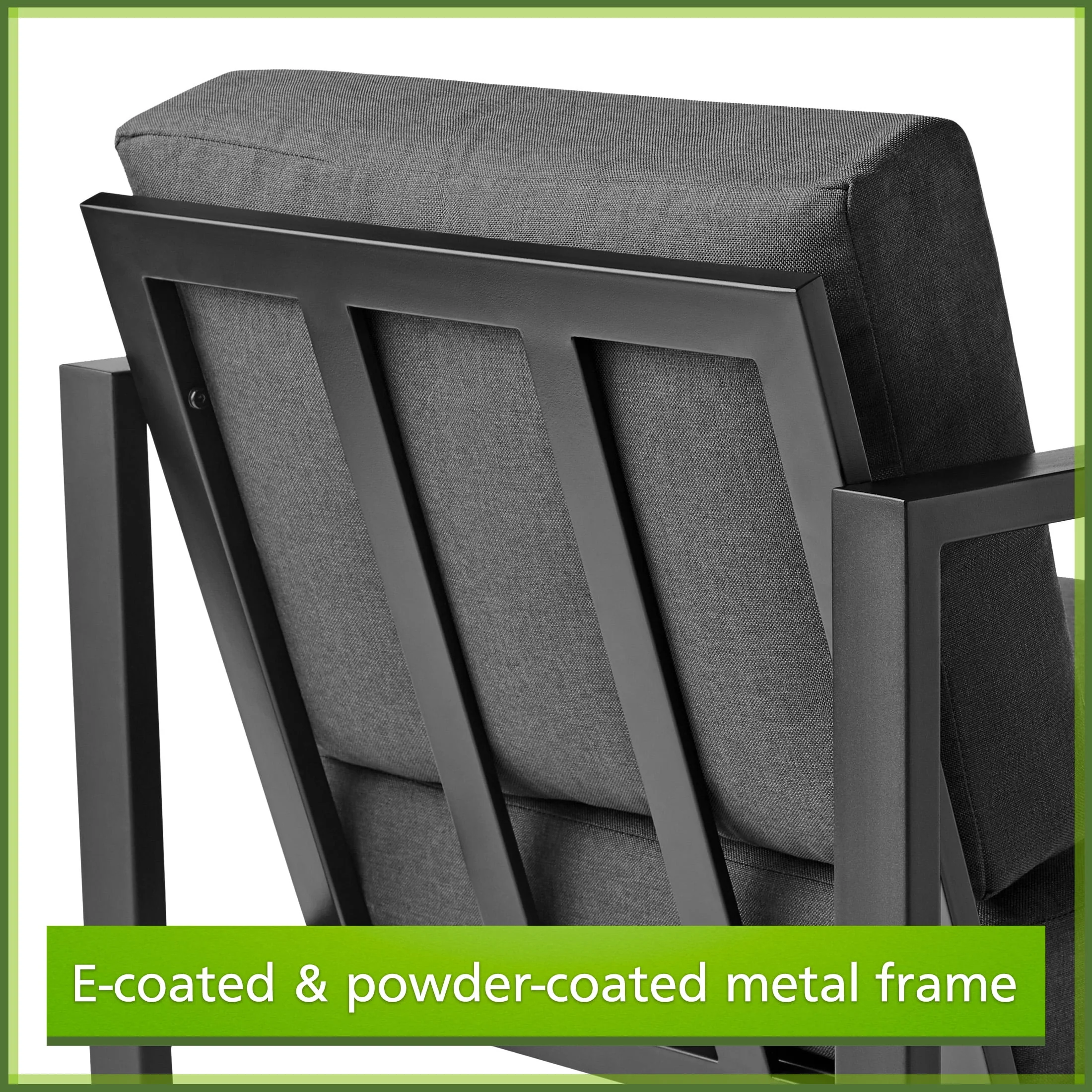 Mainstays Dashwood 4-Piece Outdoor Patio Conversation Set, Seats 4, Gray