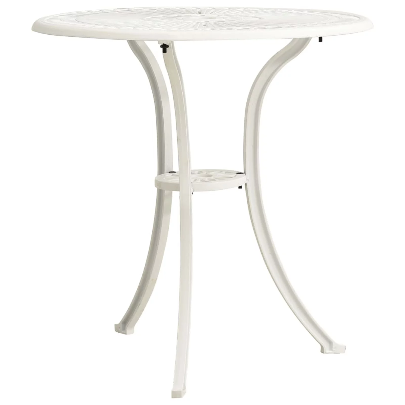 Tomshoo Patio Table White 24.4