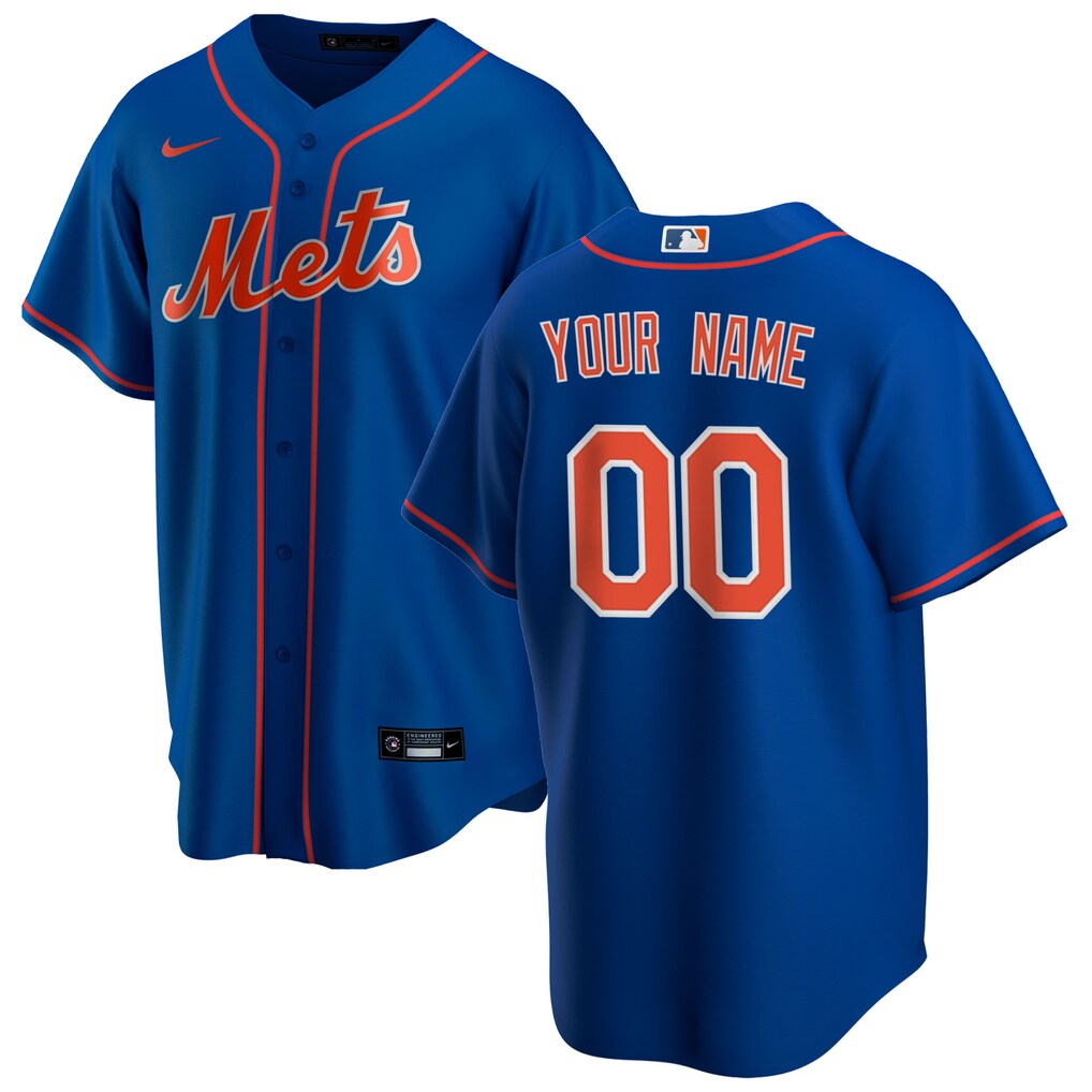 Men's New York Mets Nike Royal Alternate Replica Pick-A-Player Custom Jersey