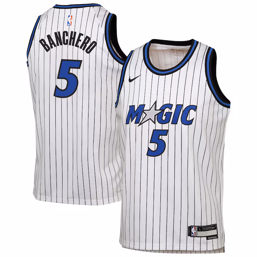 Youth Orlando Magic Paolo Banchero Nike White Swingman Player Jersey - Association Edition