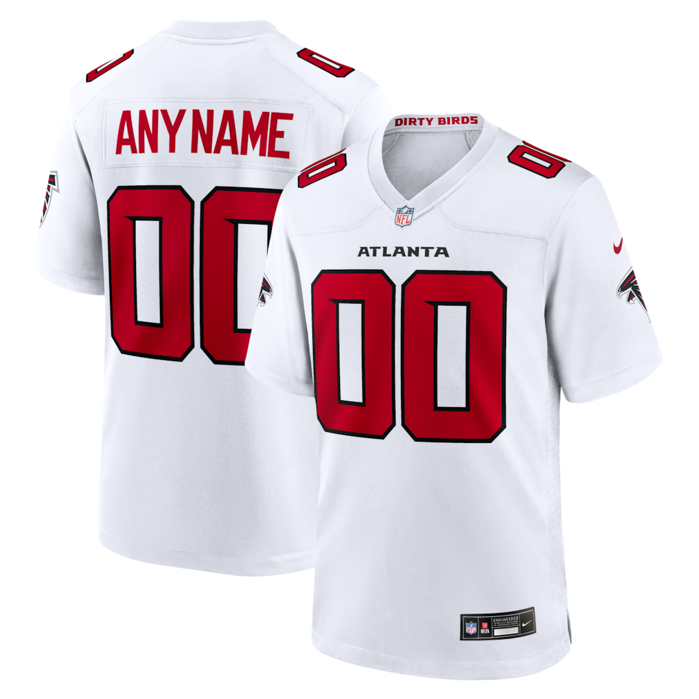 Men's Atlanta Falcons Nike White Custom Game Jersey