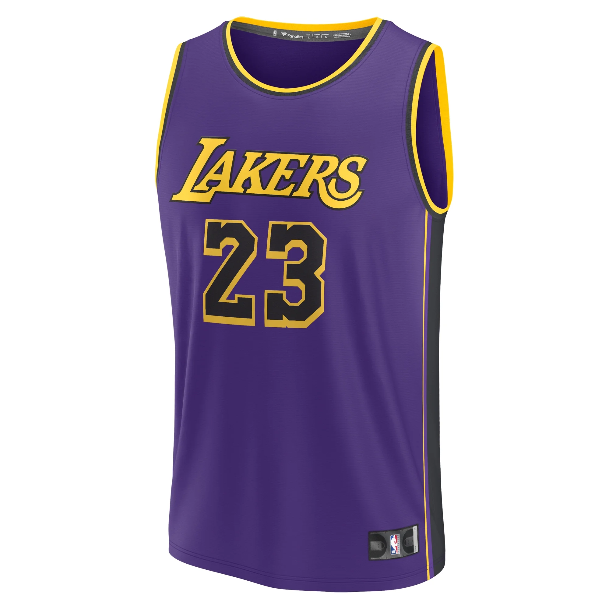 Youth Fanatics LeBron James Purple Los Angeles Lakers Fast Break Replica Player Jersey - Statement Edition - Curated Treasures Market