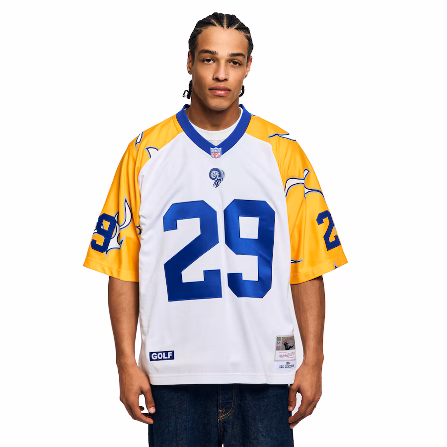 Unisex Los Angeles Rams Eric Dickerson Mitchell & Ness x Golf Wang White 1984 Legacy Fashion Jersey