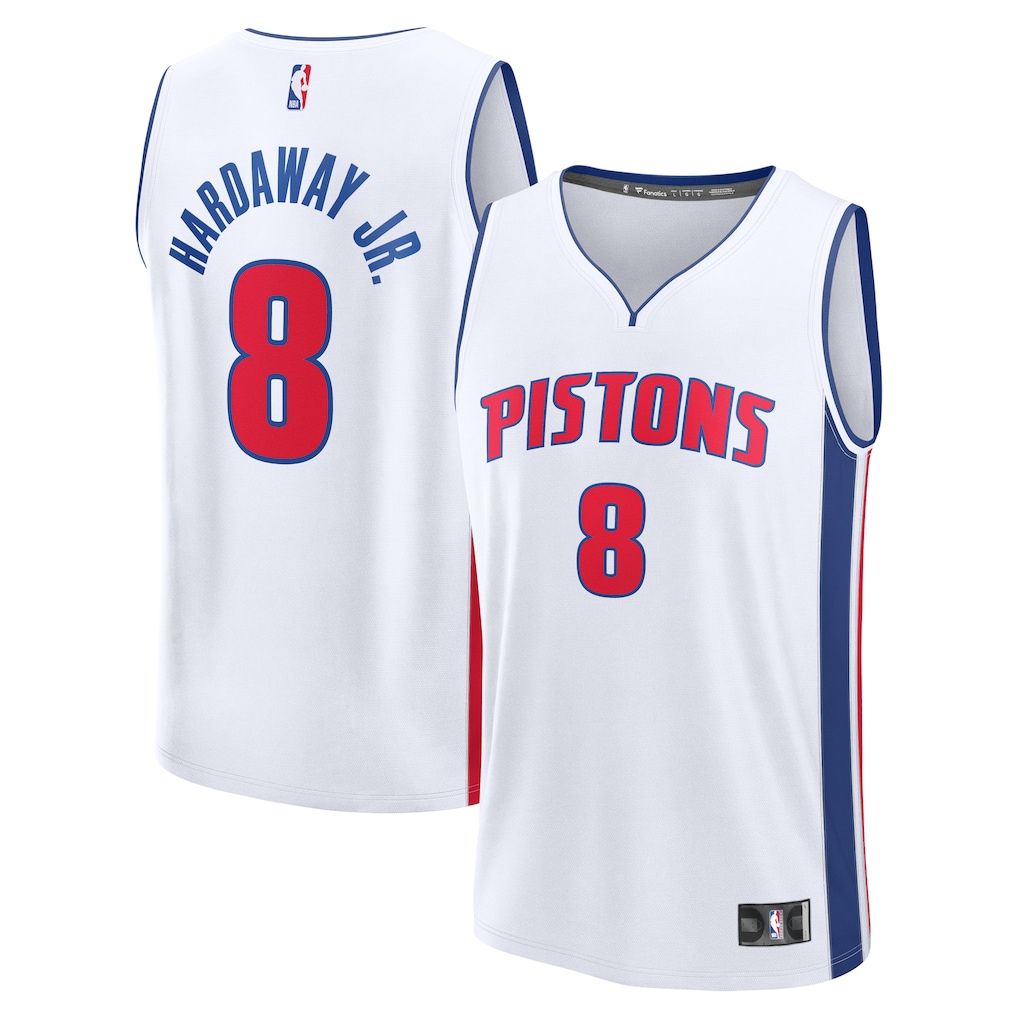 Men's Detroit Pistons Tim Hardaway Jr. Fanatics White Fast Break Replica Player Jersey - Association Edition