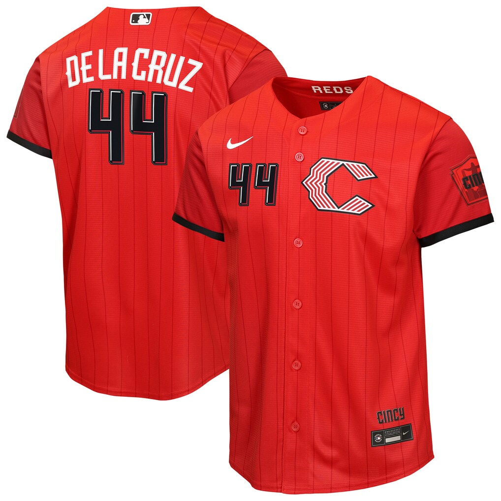 Youth Cincinnati Reds Elly De La Cruz Nike Red 2026 City Connect Stadium Jersey