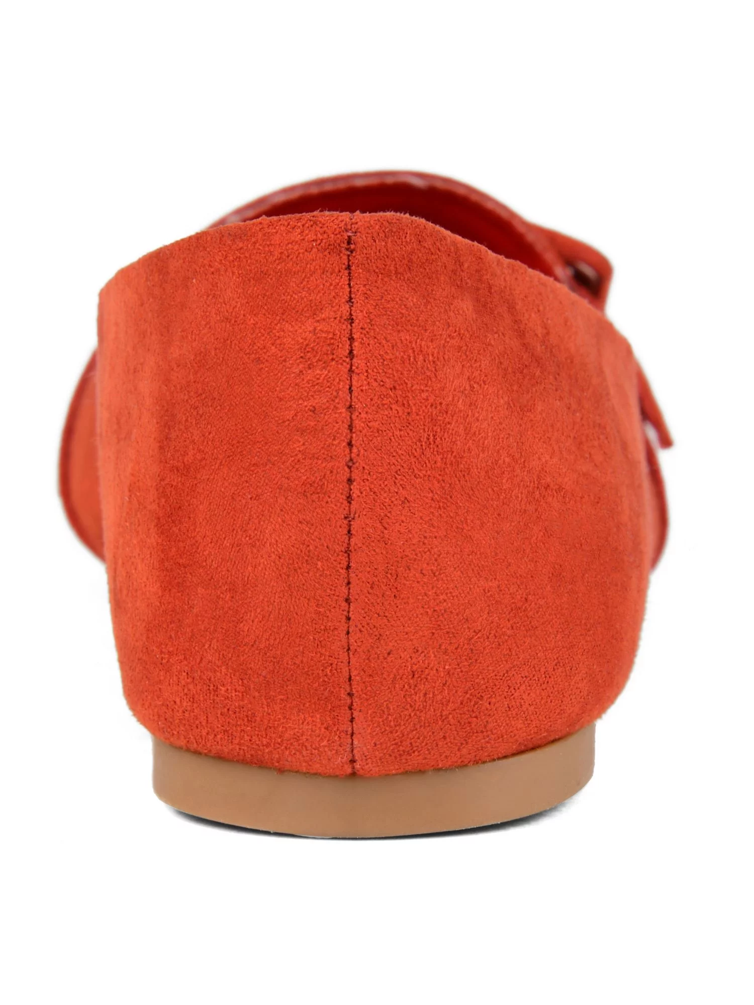 Women's Journee Collection Audrey Pointed Toe Loafer Rust Faux Suede 7.5 M - Curated Treasures Market