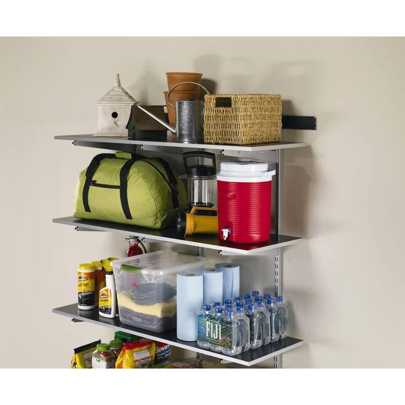 FastTrack Garage 48 in. x 16 in. 3-Laminate Shelf with 47 in. Upright