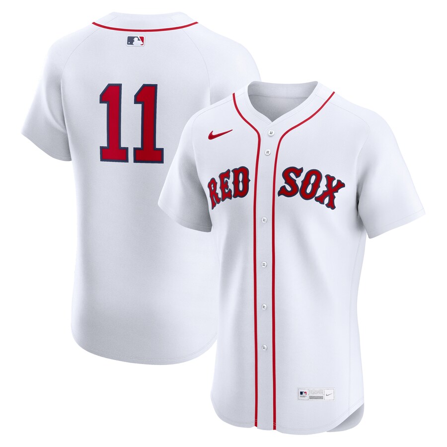 Men's Boston Red Sox Rafael Devers Nike White Home Elite Jersey