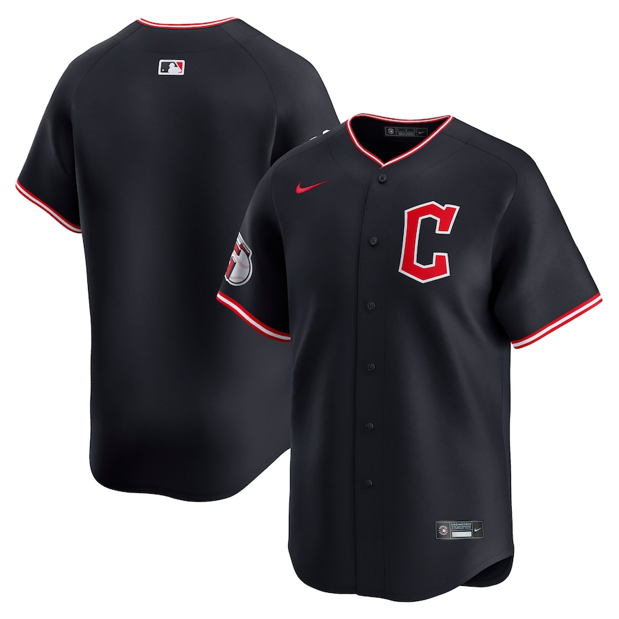 Men's Cleveland Guardians Nike Navy Alternate Limited Jersey