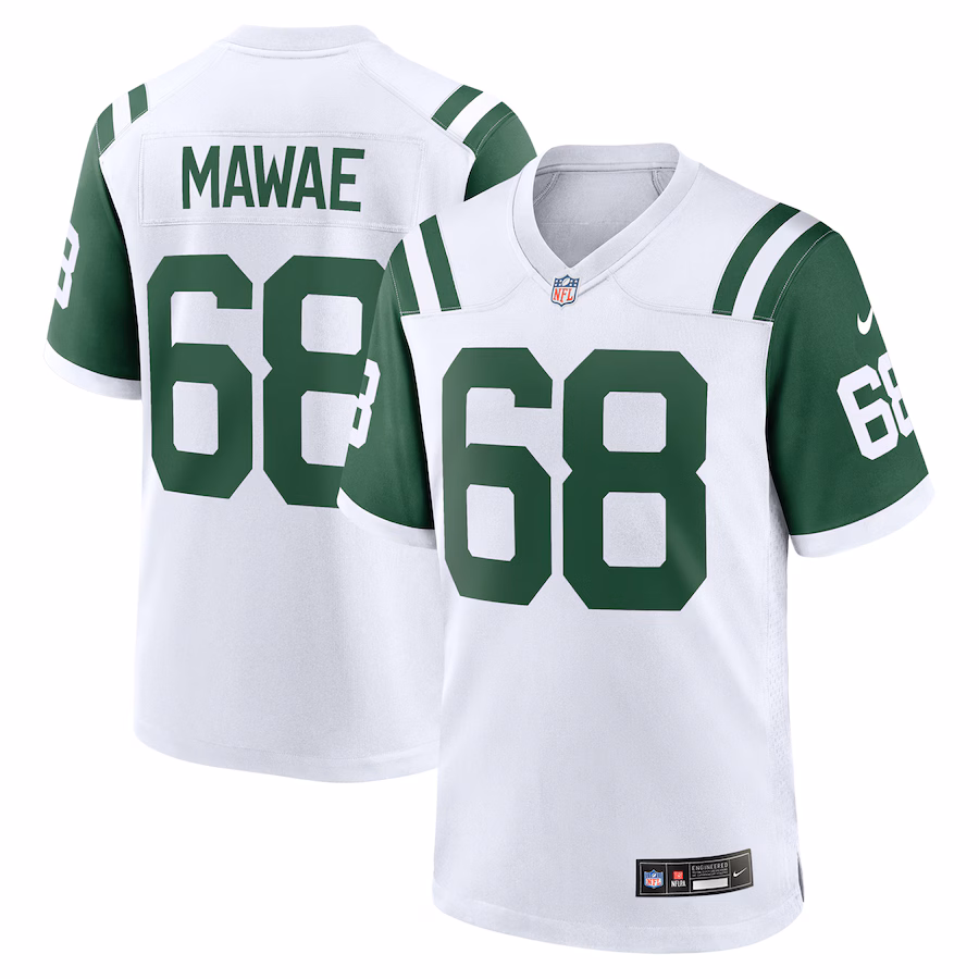 Men's New York Jets Kevin Mawae Nike White Retired Player Alternate Game Jersey