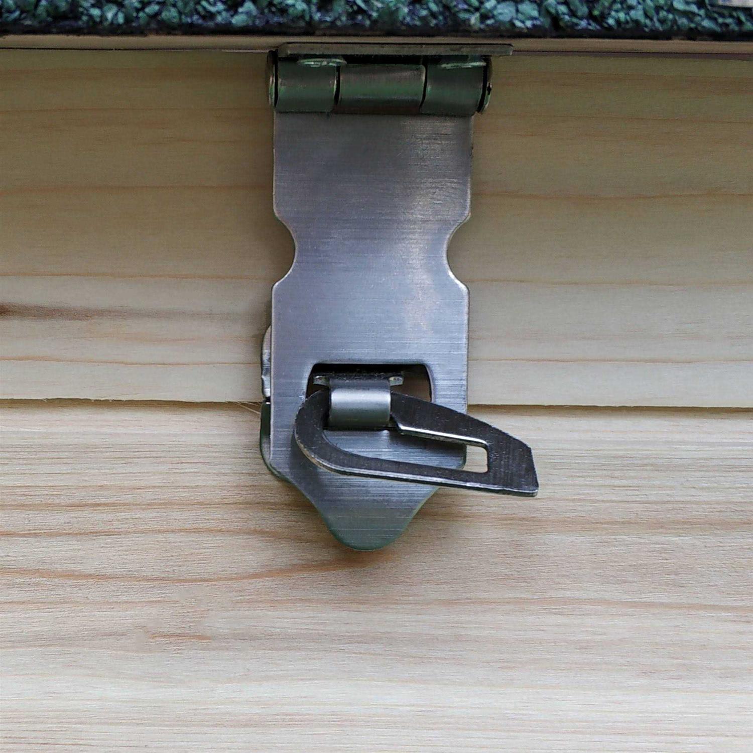 PawHut 77 Wooden Chicken Coop with Nesting Box Cute Outdoor Hen House with Removable Tray