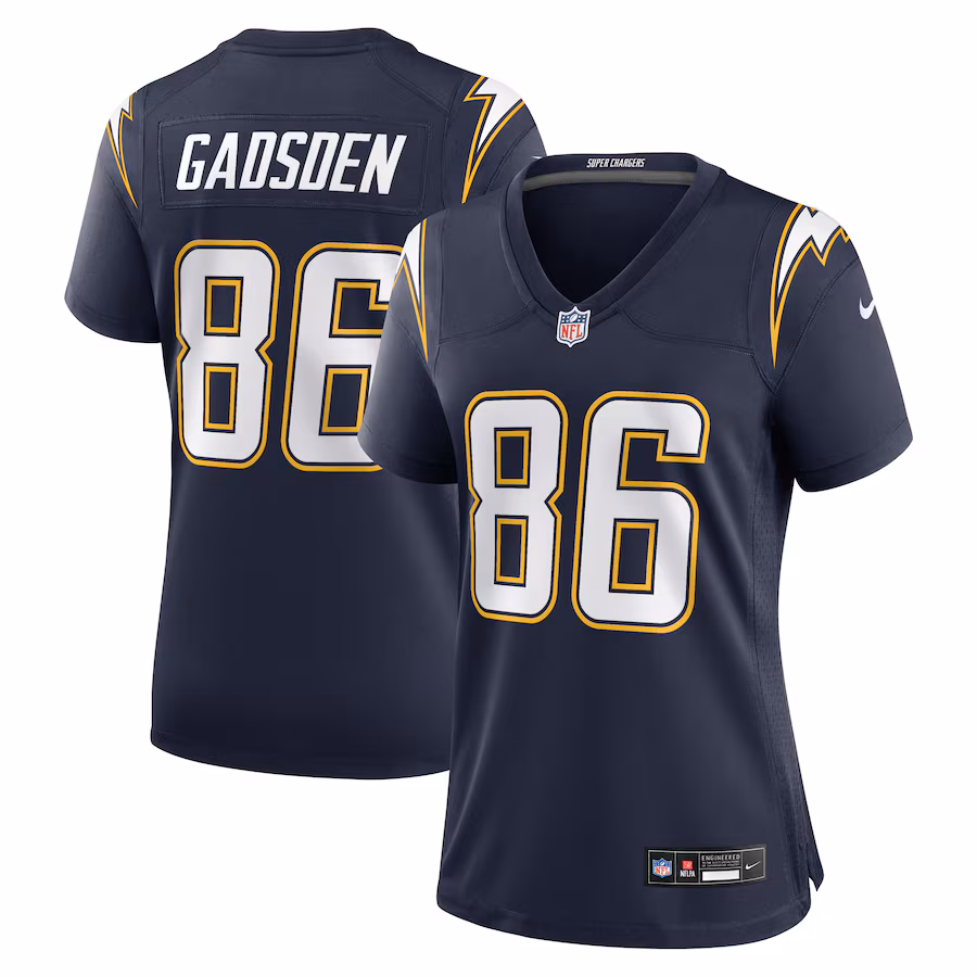 Women's Los Angeles Chargers Oronde Gadsden Nike Navy Alternate 2 Super Chargers Game Jersey