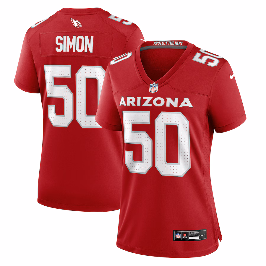 Women's Arizona Cardinals Cody Simon Nike Cardinal Team Game Jersey