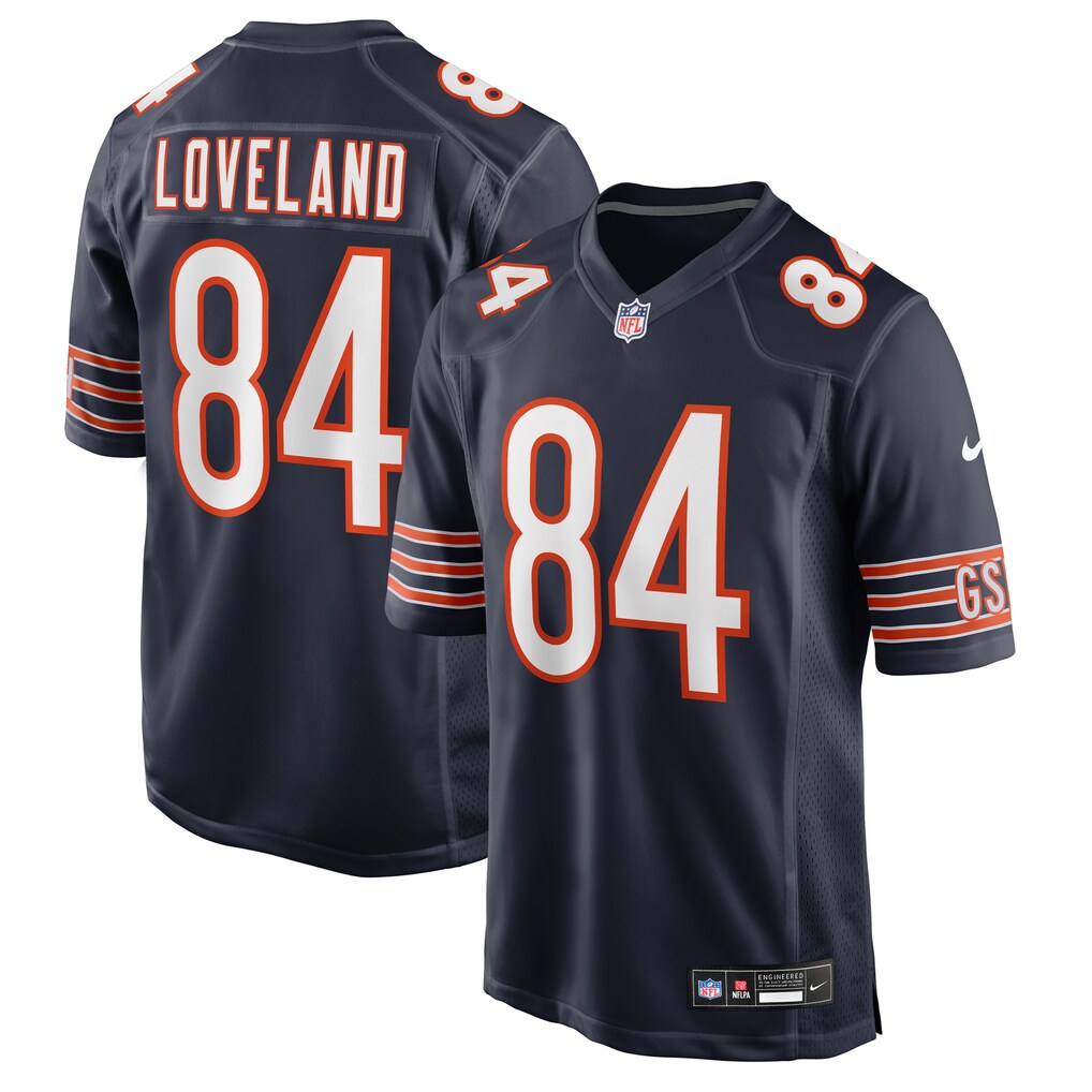 Men's Chicago Bears Colston Loveland Nike Navy Vapor F.U.S.E. Stitched Limited Jersey