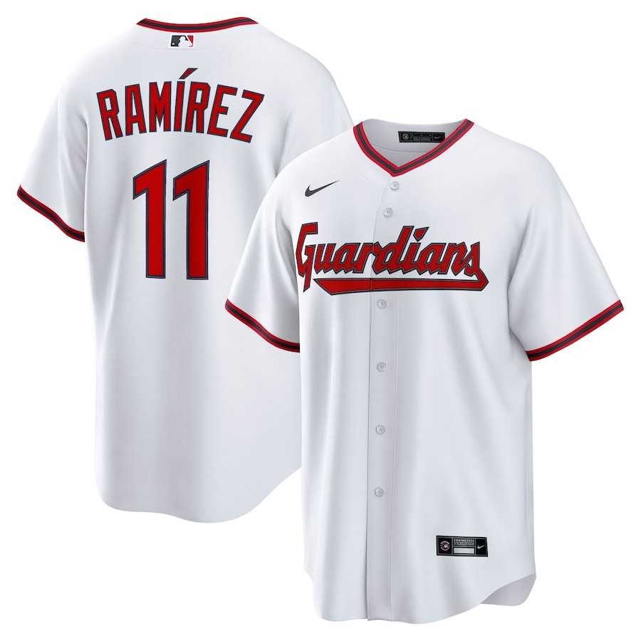 Men's Cleveland Guardians José Ramírez Nike White Replica 2.0 Home Jersey