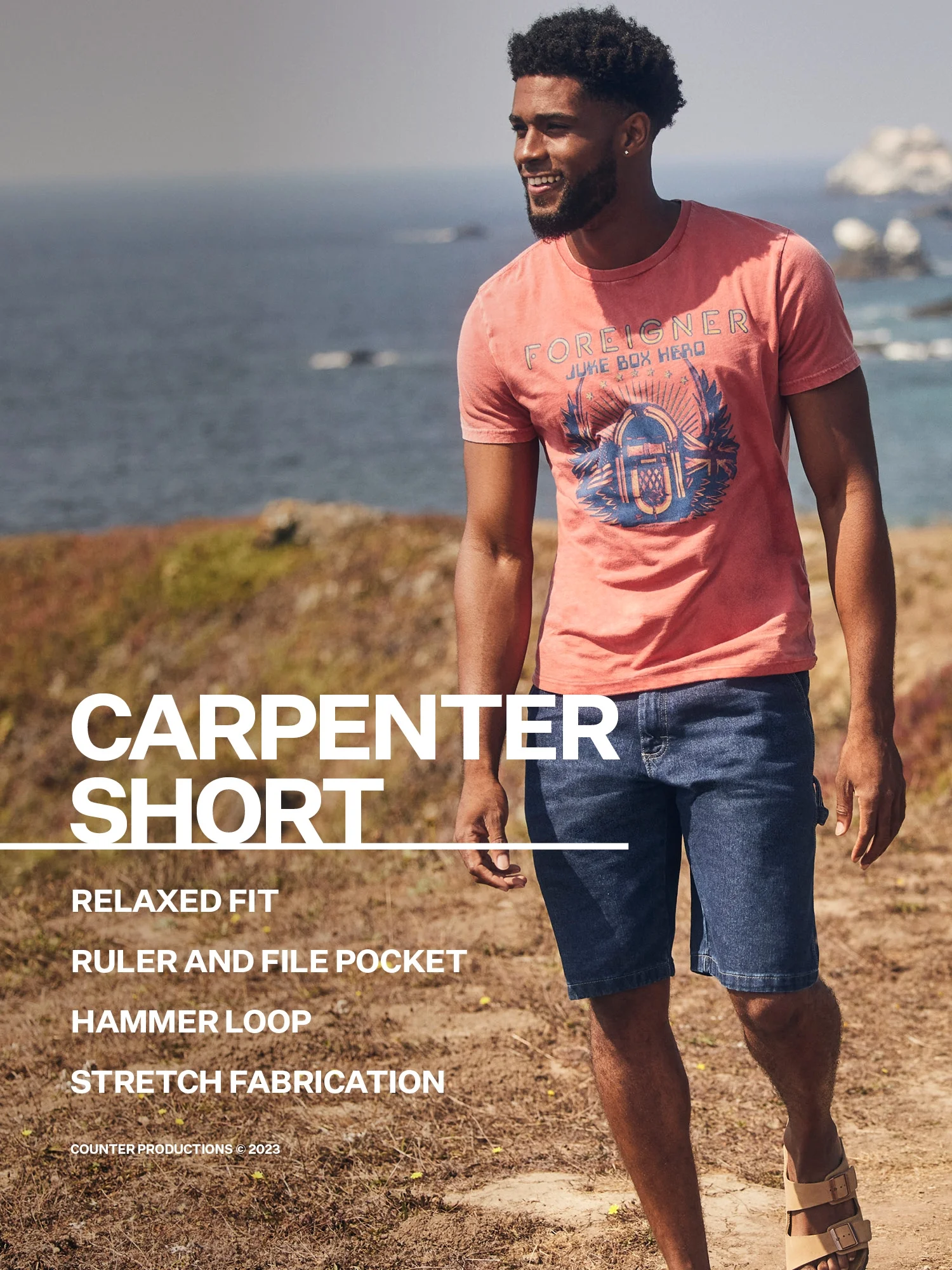 Wrangler Men's and Big Men's Relaxed Fit Carpenter Denim Short (30-50) - Curated Treasures Market