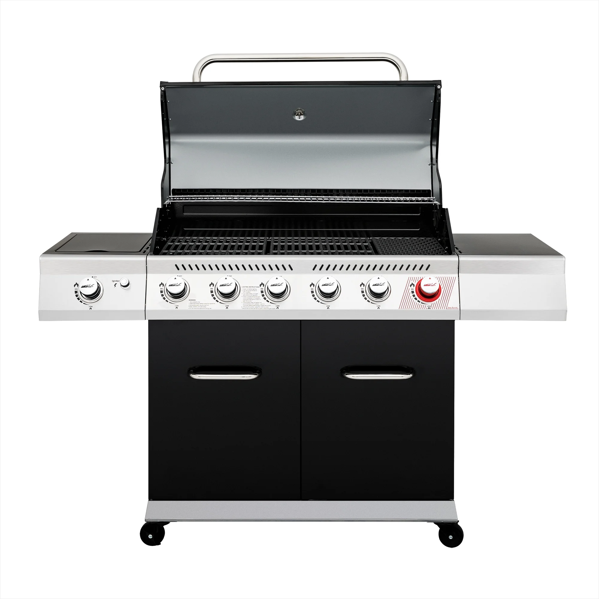 Royal Gourmet GA6402H 6-Burner BBQ Gas Grill with Sear Burner and Side Burner