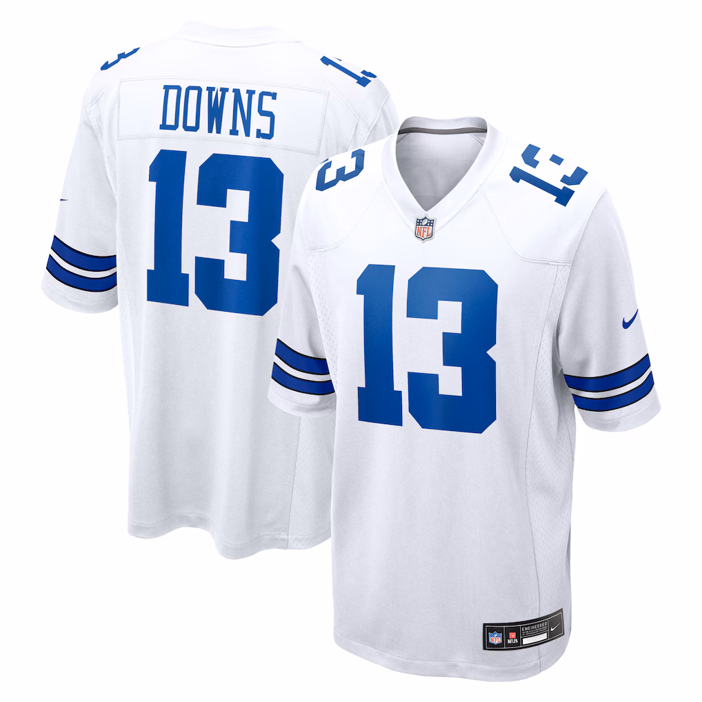 Men's Dallas Cowboys Caleb Downs Nike White Stitched Limited Jersey