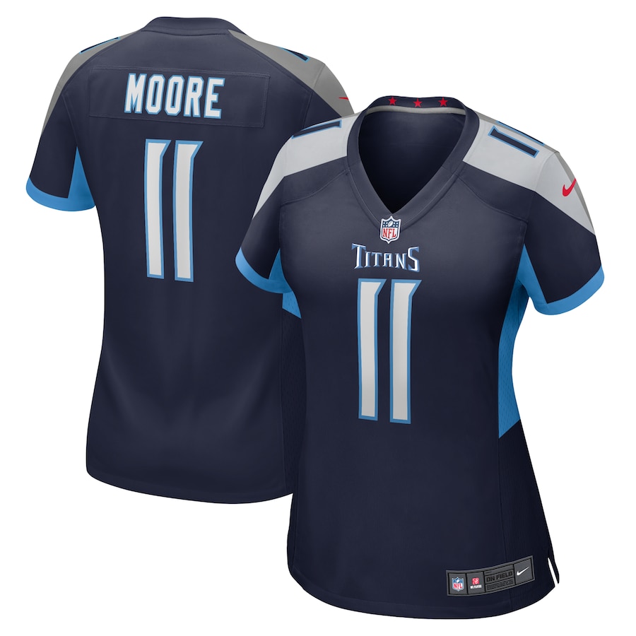 Women's Tennessee Titans Chris Moore Nike Navy Alternate Game Jersey