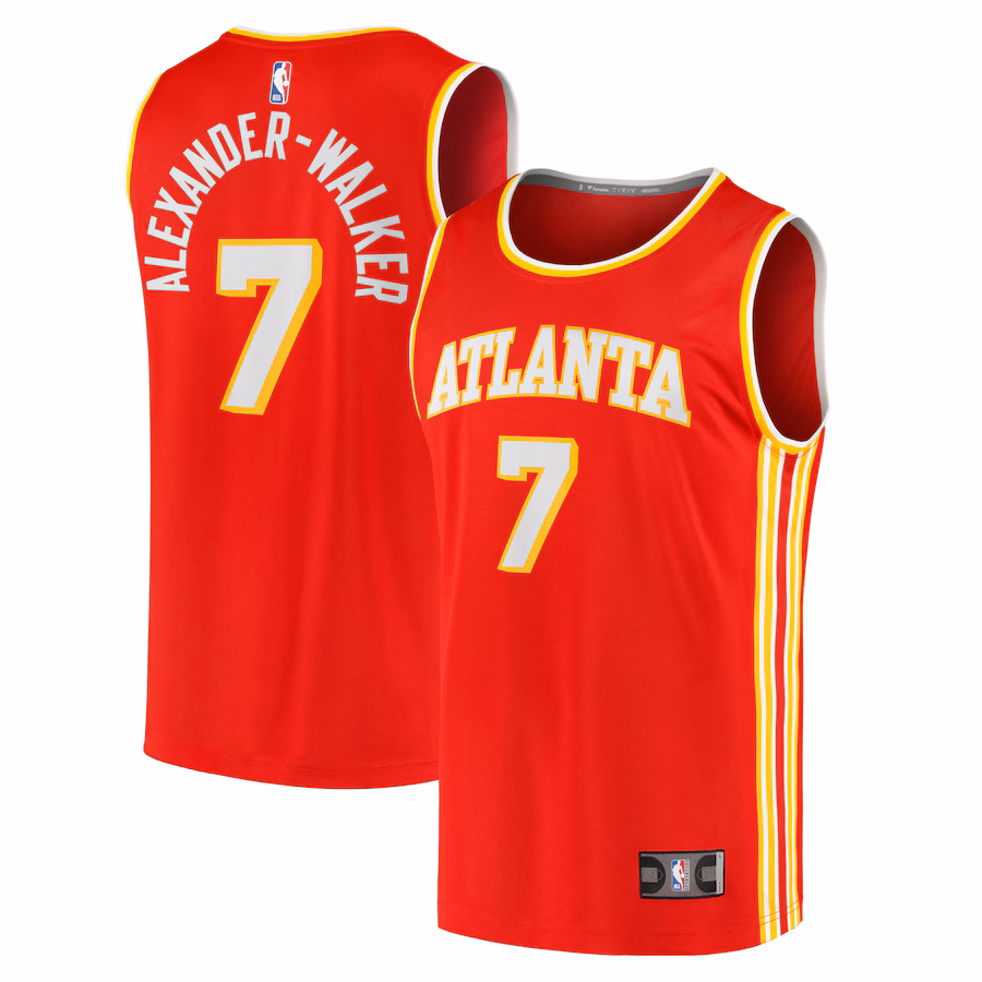 Youth Atlanta Hawks Nickeil Alexander-Walker Fanatics Red Fast Break Replica Jersey - Icon Edition