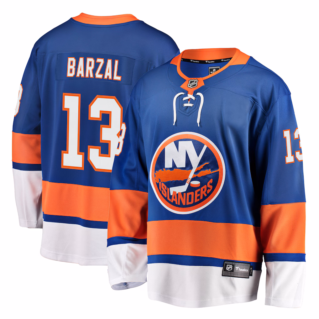Men's New York Islanders Mathew Barzal Fanatics Royal Breakaway Jersey