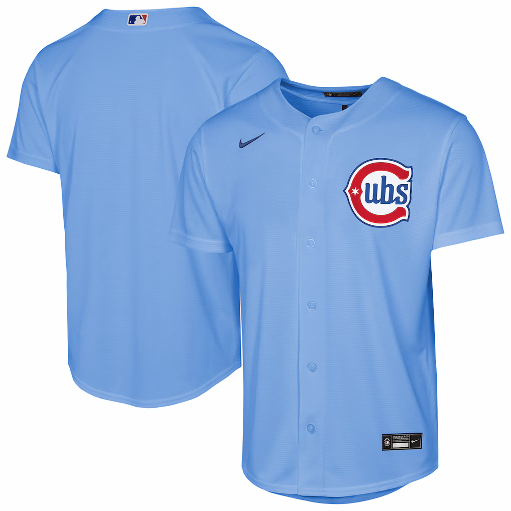 Youth Chicago Cubs Nike Light Blue Alternate Replica Jersey